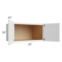 Lakewood White 33x18x24 Wall Cabinet