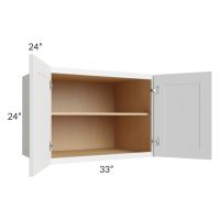 Lakewood White 33x24x24 Wall Cabinet