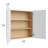 Lakewood White 33x36 Wall Cabinet