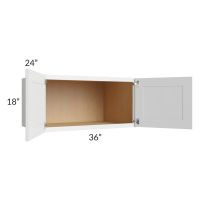 Lakewood White 36x18x24 Wall Cabinet 