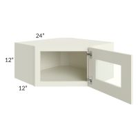 Linen Shaker 24x12 Decorative Wall Diagonal Corner Cabinet