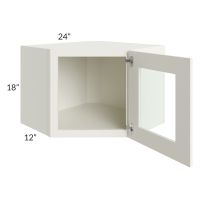 Linen Shaker 24x18 Decorative Wall Diagonal Corner Cabinet