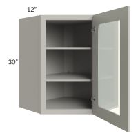 Stone Shaker 24x30 Wall Diagonal Corner Cabinet (Prepped for Glass Doors)