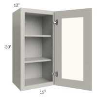 Stone Shaker 15x30 Wall Glass Door Cabinet (Prepped for Glass Doors)