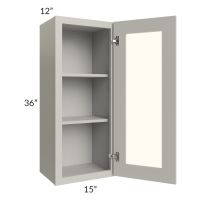 Stone Shaker 15x36 Wall Glass Door Cabinet (Prepped for Glass Doors)