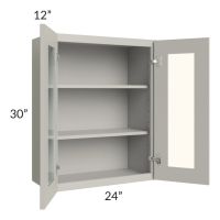 Stone Shaker 24x30 Wall Glass Door Cabinet (Prepped for Glass Doors)