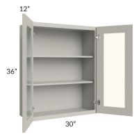 Stone Shaker 30x36 Wall Glass Door Cabinet (Prepped for Glass Doors)