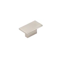 Contemporary Metal Knob 1.56" Overall Length in Brushed Nickel