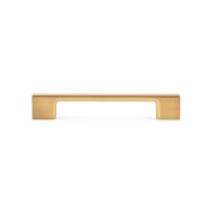 Contemporary Metal Pull 5.03" Center to Center in Aurum Brushed Gold