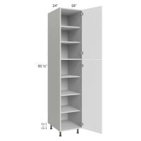Milan White Matte 18x24x90 Pantry Cabinet (24" depth)