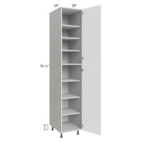Milan White Matte 18x24x96 Pantry Cabinet (24" depth)