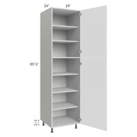 Milan White Matte 24x24x90 Pantry Cabinet (2 doors, 24" depth)